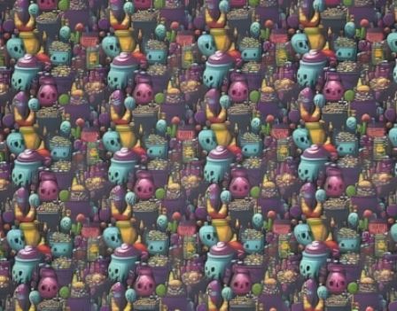 Candy Shop Horror dog collar #4